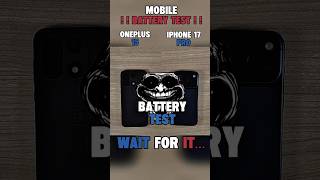 ONEPLUS 15 VS IPHONE 17 PRO BATTERY TEST!