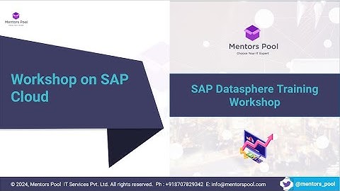 SAP Datasphere Training 2025 | End-to-End Workshop + Architecture, Data Modeling, SAC Reporting