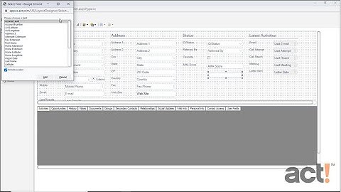 Act! CRM Classic Training Video: Adding a Field to the Layout