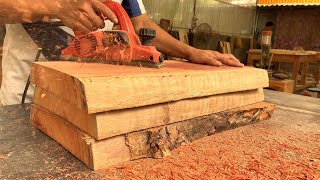 Woodworking Is Quick But Not Simple // The Wooden Table Was Created To Be Placed In The Living Room