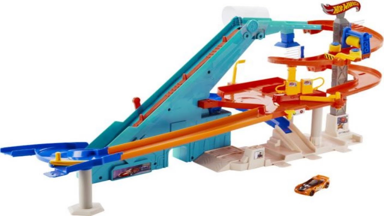 Hot Wheels Mega Garage Playset - Unboxing and Demonstration 