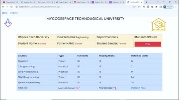 Online Student Result Management System Using ASP.Net C# and SQL Server