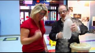 The Ballplosion - liquid nitrogen in a bottle