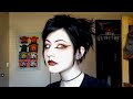 Neutral/Orange Goth Makeup (emo/scene grwm)