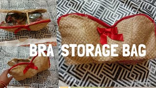 #brastoragebag#oldblousereuseidea#diy पुराने ब्लाउज से बनाय ब्रा बैग