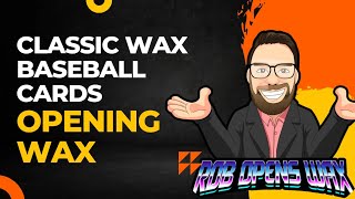 Classic Wax Baseball Cards Wax Pack Opening