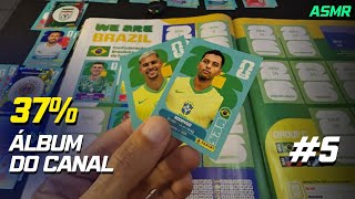 ASMR COLANDO FIGURINHAS DOADAS POR INSCRITOS - ÁLBUM DA COPA 2026 #5