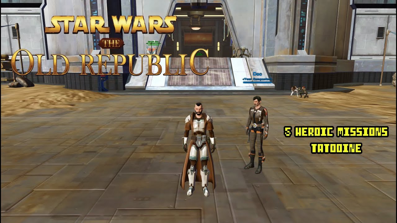 SWTOR - 5 Heroic Missions on Tatooine - Jedi Shadow Gameplay