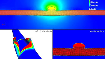 Multi Phase Fluid-Structure Interaction (FSI) Simulation with Cracking (the "Shepherd Pipe")