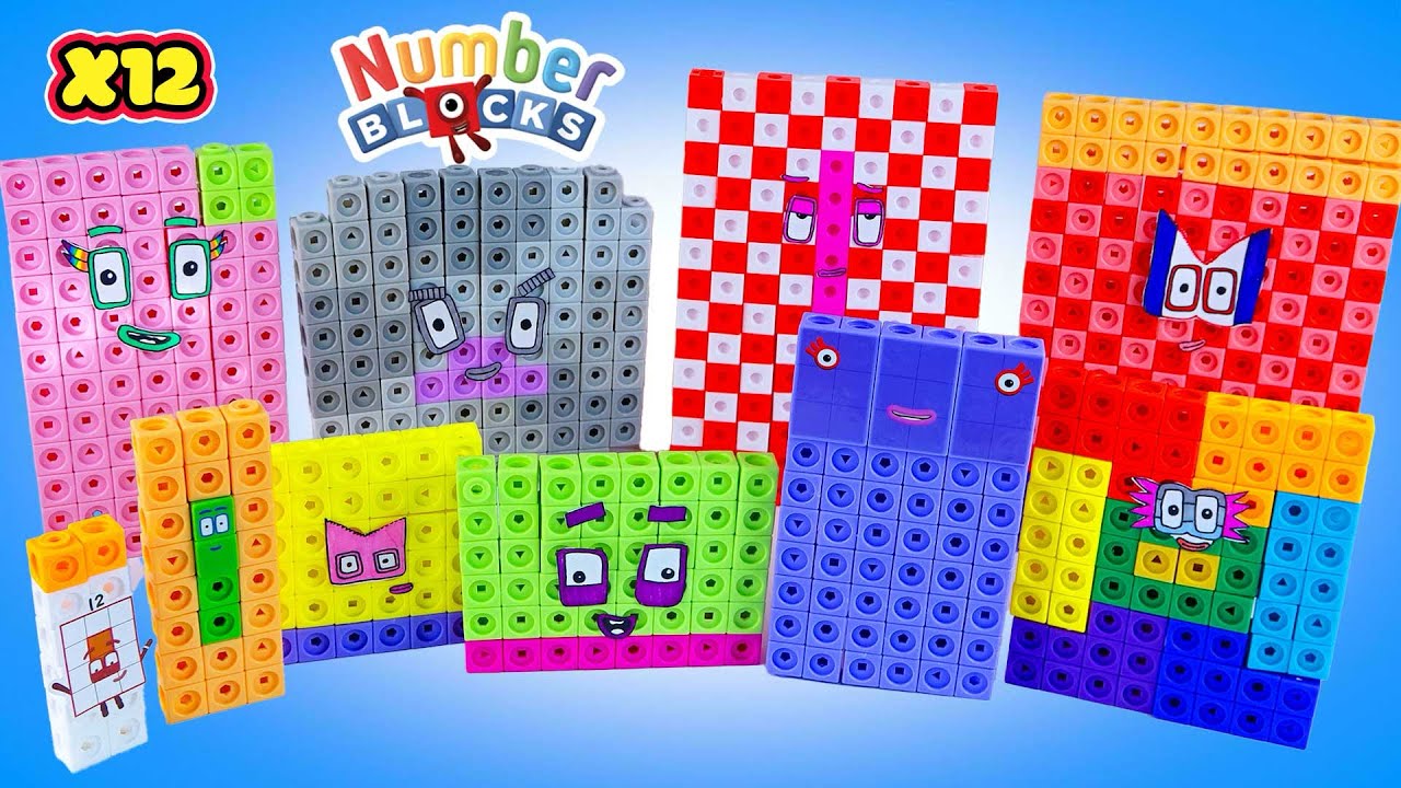 Numberblocks Twelve Times Table | MathLink Cubes Multiplications