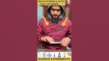 steel is more elastic than rubber | science experiment | #experiment #science