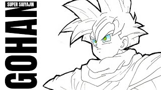 Como Desenhar Son Gohan Super Sayajin Saga Cell | Dragon Ball Z