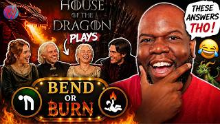House of the Dragon Season 3 | The HOTD Cast Plays Bend Or Burn | Reaction