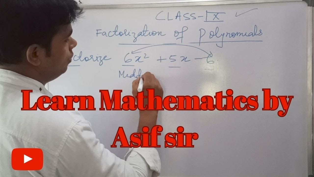 Factorisation of Polynomials by Asif sir #mathematics #khan #explore ...