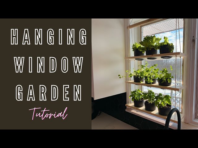 How To Build A Hanging Window Garden! | AspenAckley - YouTube