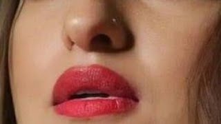 Stylish Actress Sonakshi sena lip Close-up