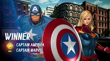MARVEL VS. CAPCOM: INFINITE Arcade Mode: Captain America & Captain Marvel 1/2