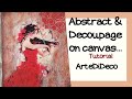 Abstract & Decoupage: :Violinist on canvas!  Βιολίστρια σε καμβά! ArteDiDeco [CC]