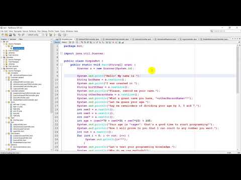 Easy Project  _ Simple Chatty Bot