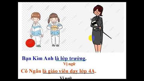 LTVC Vị ngữ trong câu kể Ai là gì - tuần 24