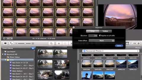 Timelapse Howto with IMovie 