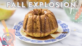 Pumpkin Spice Apple Caramel BUNDT CAKES! 🍽 #RECIPES4BUZYBEEZ