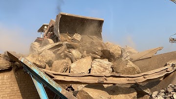PLAYING with GIANT Rocks!ASMR Rock Quarry CRUSHING Operations-primary Jaw Crusher in Action.