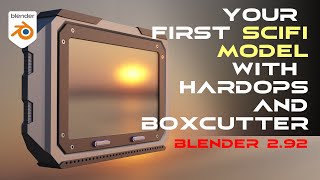Famous BEGINNER Sci-Fi hard surface Blender tutorial  - with Hard OPS and Boxcutter Profile