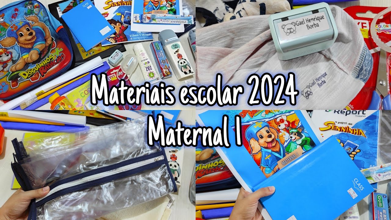 MATERIAIS ESCOLAR 2024 Maternal 1🎒📚🥰Juliana Borba