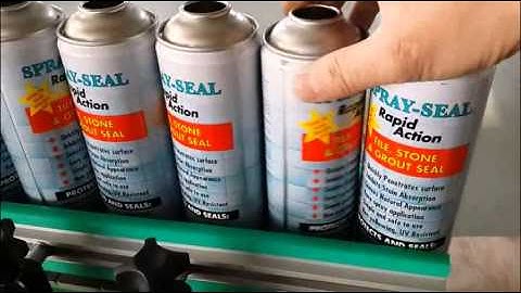 Aerosol can orientated labeling