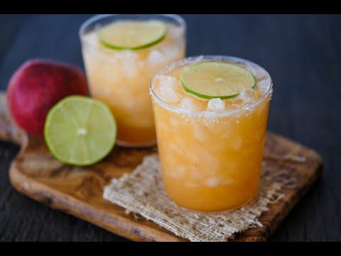 Videó: Peach Margaritas, őszibarack ékekkel