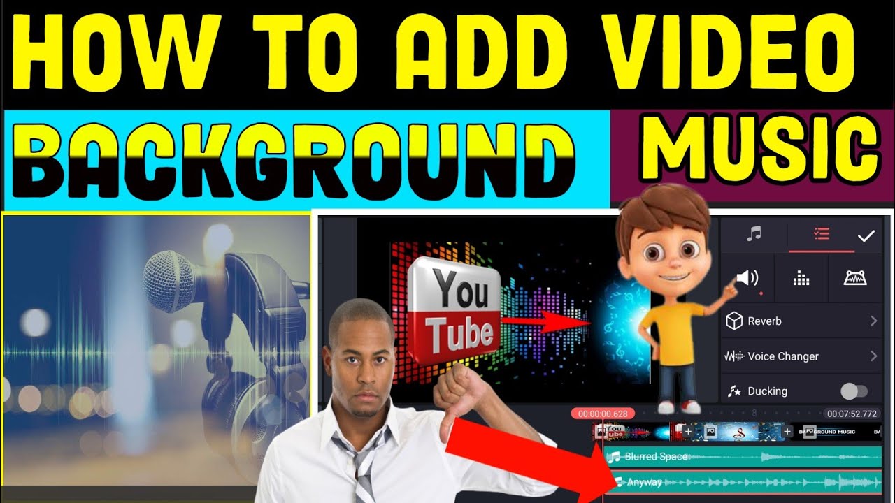 how to add background music in kinemaster background music kaise lagaen