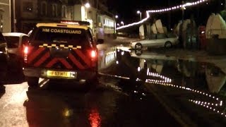 Looe Flood, Storm Surge and High Tide - 1st Feb 2014