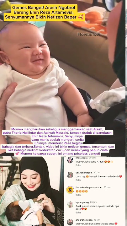 Arash Putra Thoriq&Aaliyah who is still telling the story of Enin Reza Artamevia #thoriq #aaliyah...