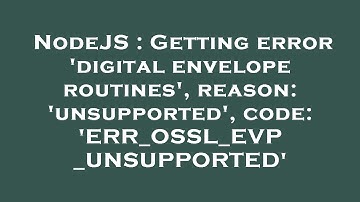 NodeJS : Getting error 