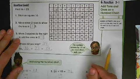3-1 Adding tens and ones on a hundreds chart