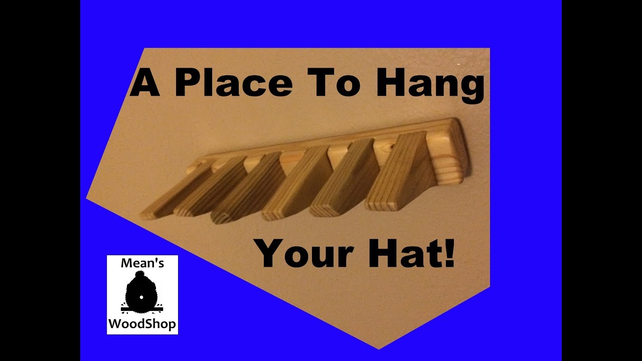 How To Make A Hat Rack From A Scrap 2X4 YouTube