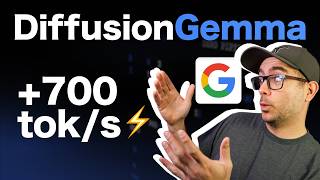 DiffusionGemma: 4X MAIS RÁPIDO com 10% de perda de qualidade