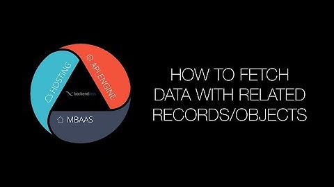 How to fetch data from the database with related records/objects