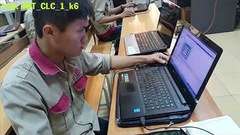 Giờ học thực hành của Lớp Cơ điện tử chất lượng cao -Trường Cao đẳng nghề Công nghệ cao Hà Nội