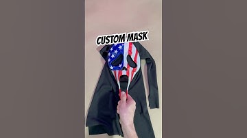 Transforming a Ghostface Mask into a SQUID GAME Guard! #diy #art #squidgame #cosplay #horror #mask