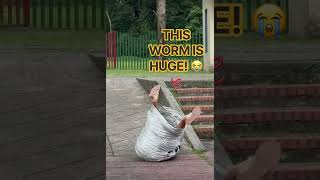 The Giant Worm Prank! 🪱😱 #GiantWorm #Prank #FunnyPrank #Viral #Shorts #prankvideos