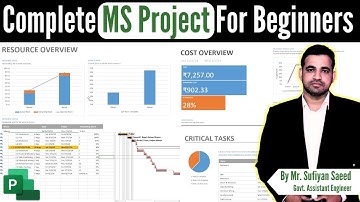 Complete MS Projects For Beginners | Full Project in MS Project in Hindi