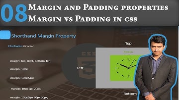 Margin and Padding properties | Margin vs Padding in css