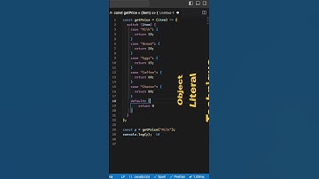 Use Object Literal instead of switch cases