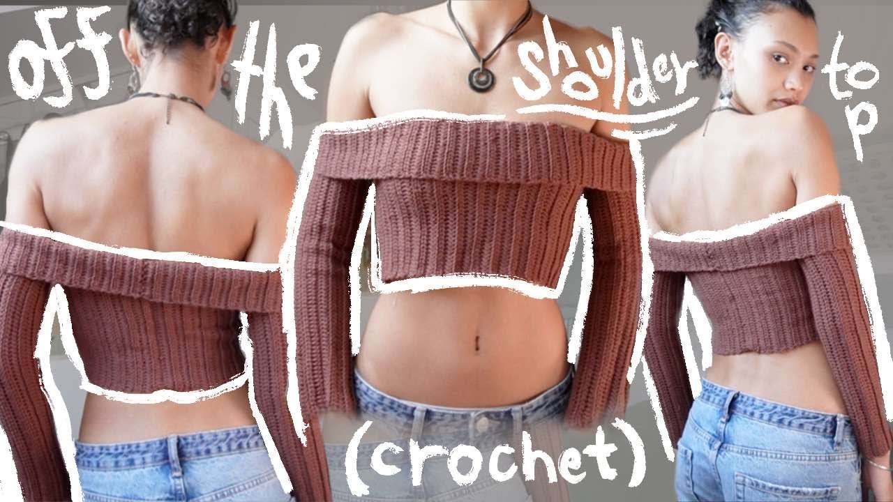 Crochet off the shoulder top