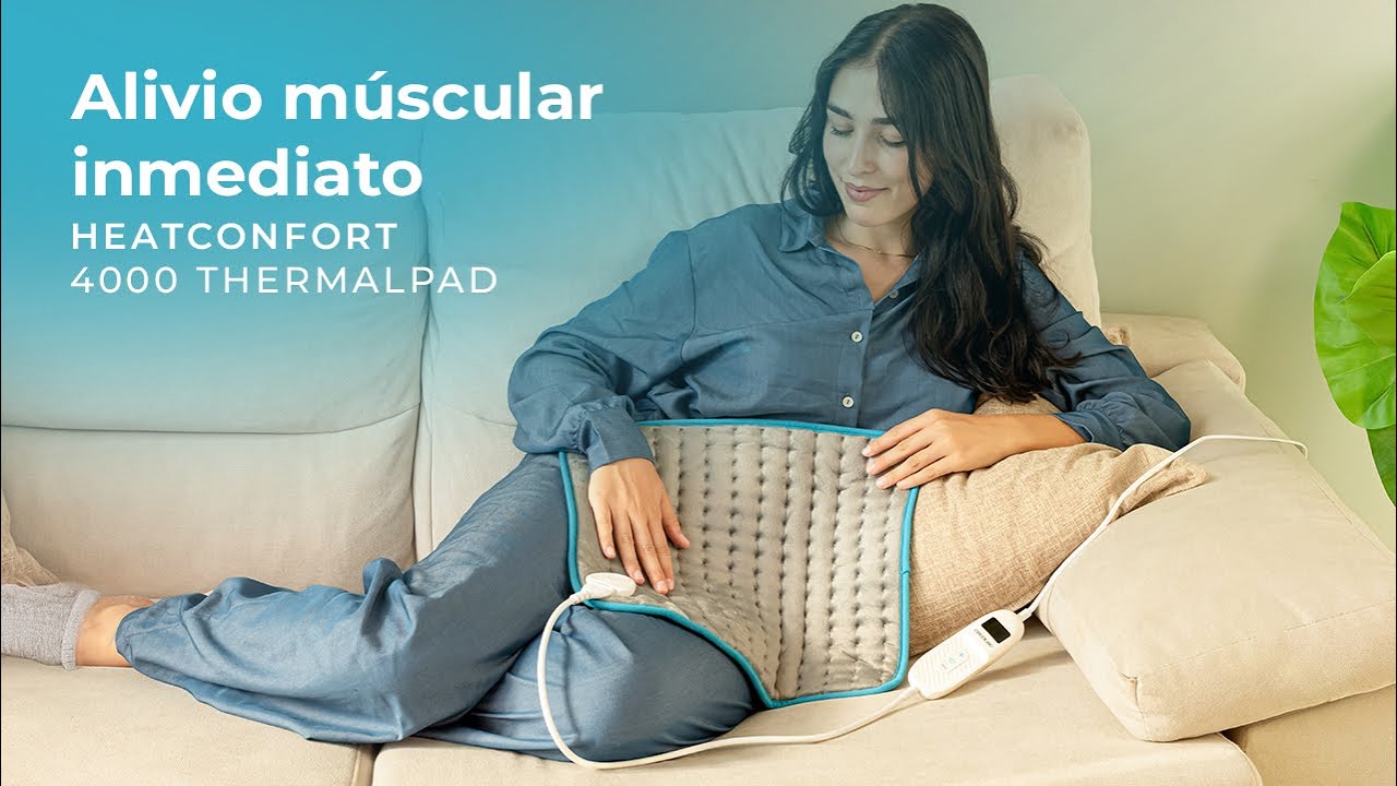 Almohadilla manta eléctrica HeatConfort 4000 ThermalPad , 35x40 cm para lumbar, cuello, hombros…