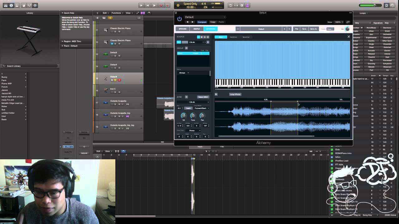 Logic X/Alchemy Cashmere Cat Vocal Tutorial + tape stop effect YouTube