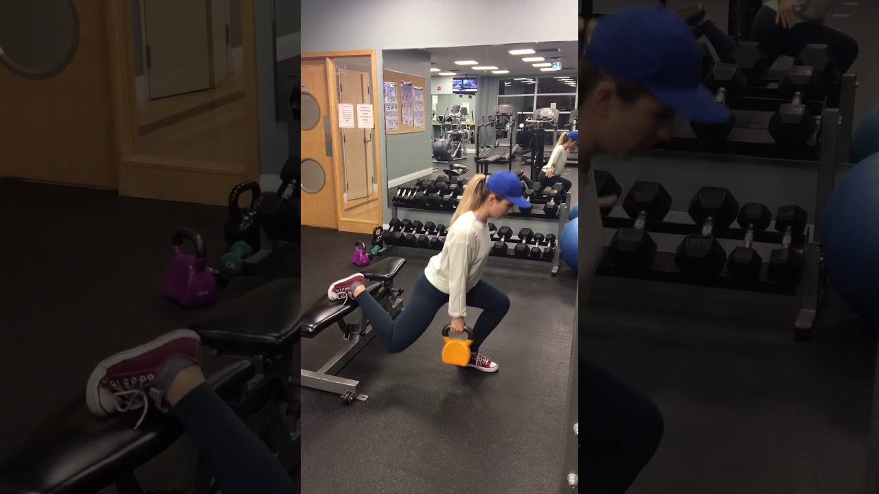 Single Kettlebell Bulgarian Split Squat