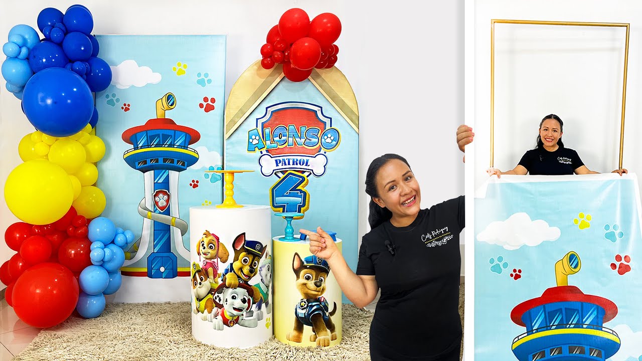 Como hacer un Arco de Globos 🐶Decoración Paw Patrol🐾 🦴